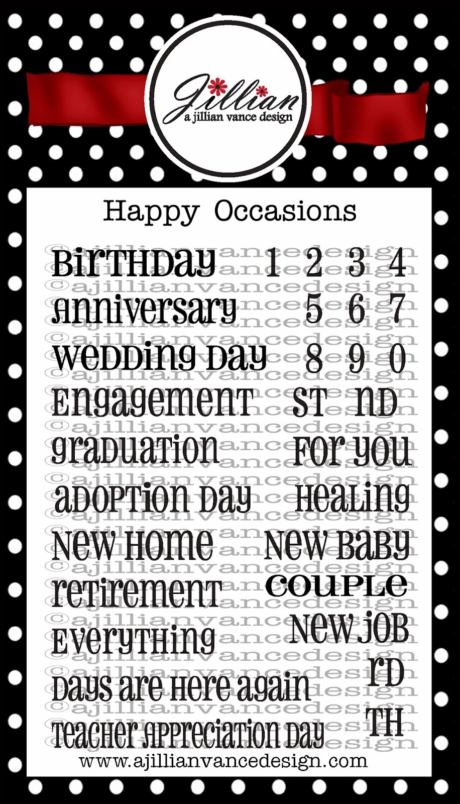 Happy Occasions Stamps