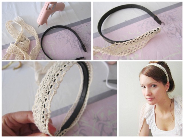 leven kam Onderdrukking Zelf dingen maken: Haarband (DIY headband, made with a hot glue gun)