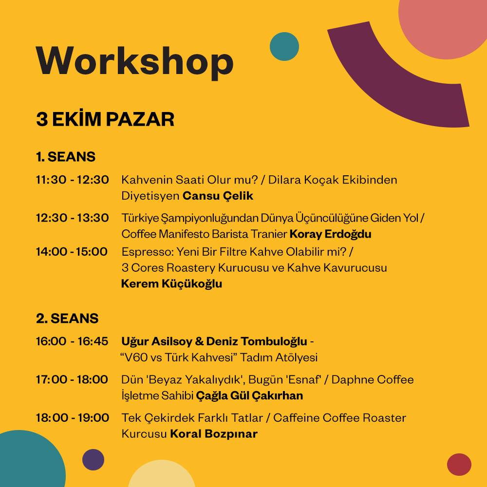 Ankara Coffee Festival Workshoplar