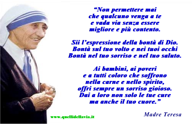 Le Preghiere Più Belle Di Madre Teresa PIETRE VIVE: Il segreto di Madre Teresa: DA PICCOLA DONNA A GRANDE