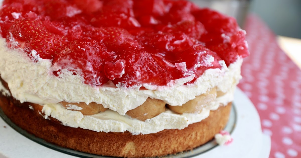 Sachen die glücklich machen: Erdbeer-Windbeutel-Torte