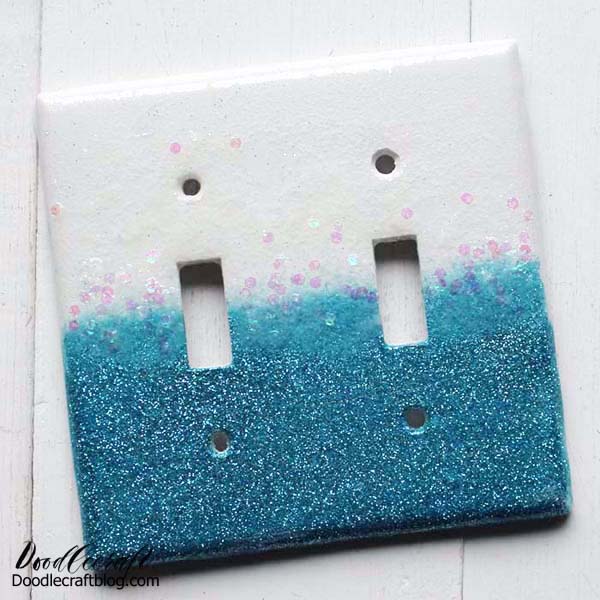 Resin Glitter Light Switch Plate Cover