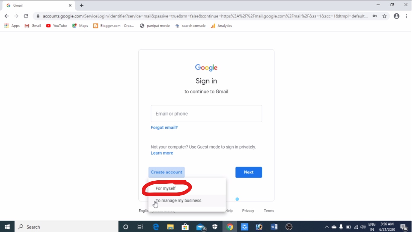Technical Bharat How To Create Email Id How To Create Gmail Account