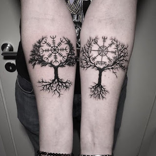 Yggdrasil Symbols Tattoo Sleeve