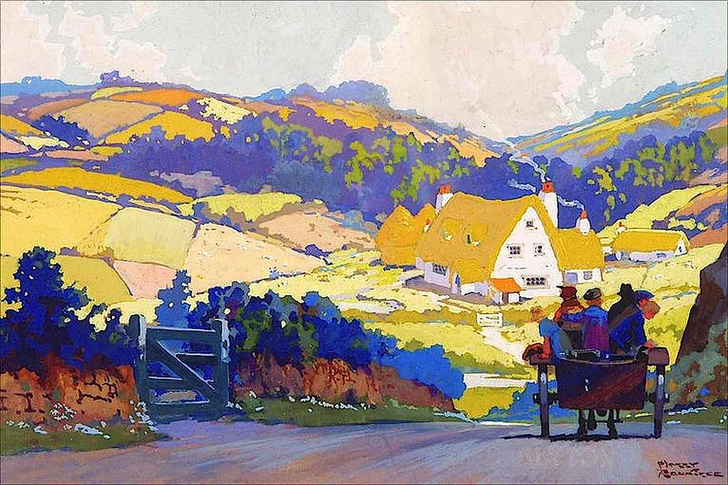 Harry Rountree illustration a Harry Rountree illustration, country road