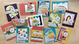 12 April 2021 Paper Pumpkin: So Cool Alternative Projects + VIDEO ~ www.juliedavison.com #stampinup #paperpumpkin"