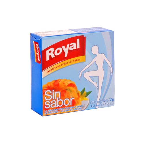Lista Celiaca Convivir Gelatina en polvo sin sabor Royal
