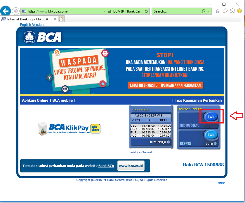 Contoh Rekening Koran BCA Untuk Pinjaman Kredit Ke Bank atau Koperasi