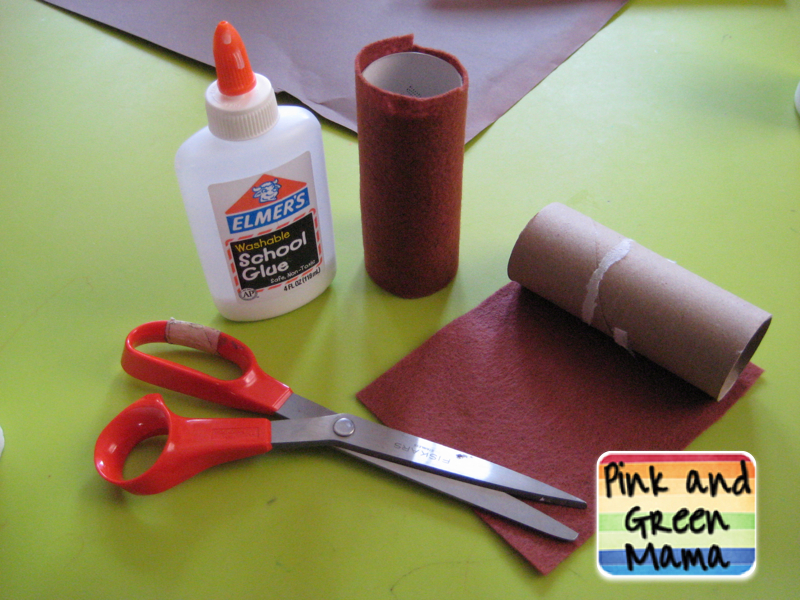 Pink and Green Mama * How to Make a Tree Out of a Toilet Paper Tube