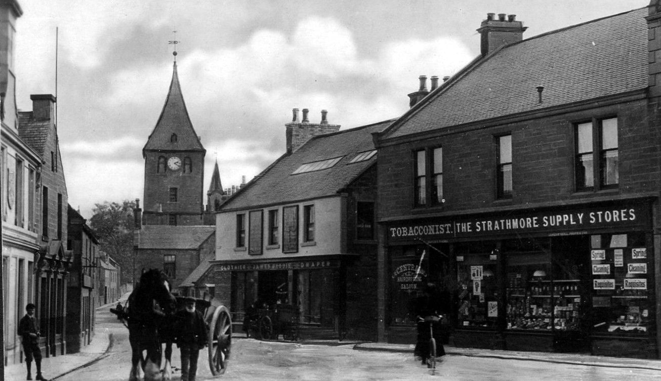 Tour Scotland Old Photograph The Cross Coupar Angus Scotland