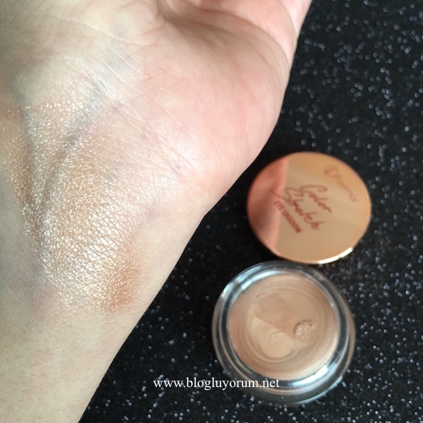 flormar color stretch eye shadow 03 early bronze swatch