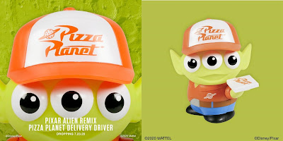 San Diego Comic-Con 2020 Exclusive Toy Story Pixar Alien Remix Pizza Planet Delivery Driver Vinyl Figure by Mattel x Disney