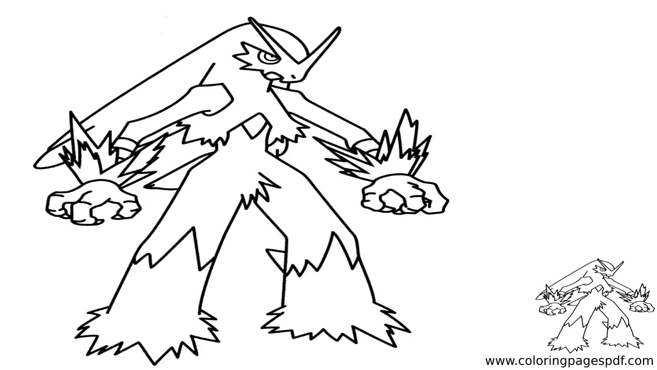 Coloring Page Of Blaziken