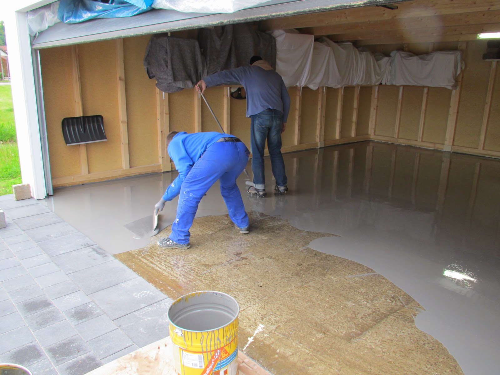 Hausbau: Garagenboden