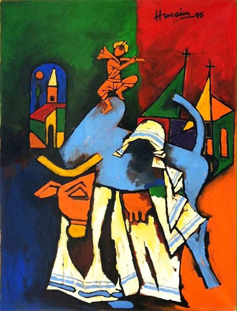 MF Hussain Paintings | Picasso of India | unbelievable 