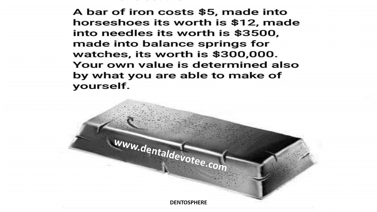 Dentosphere World of Dentistry How much is your worth?