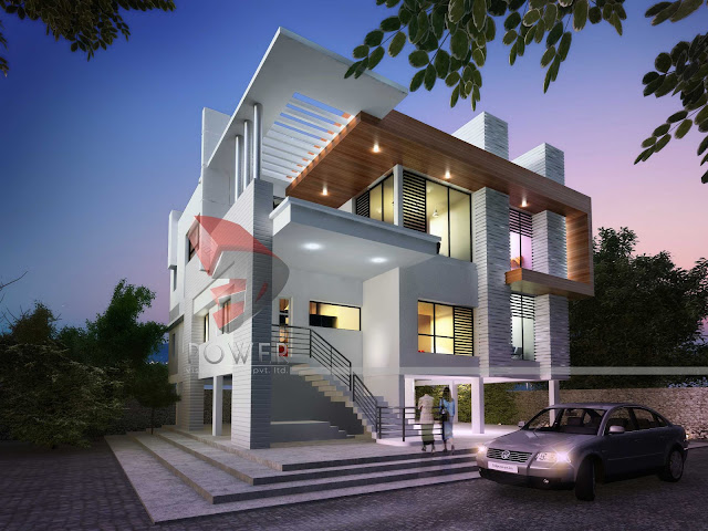 Ultra Modern House Design,modern architecture blog,3d architecture rendering