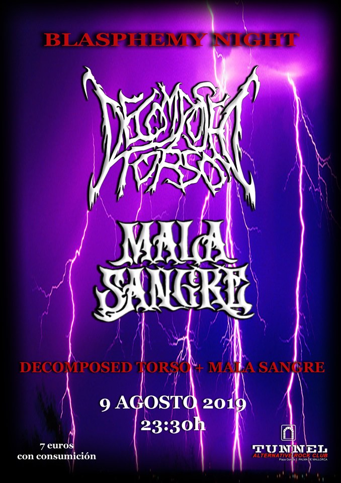 RUIDO NOISE TORSO & MALA SANGRE (TUNNEL ROCK CLUB, MALLORCA)