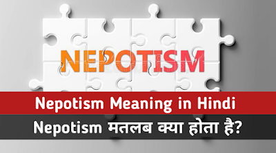 Nepotism meaning in Hindi 