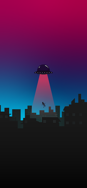 ufo abduction background wallpaper iphone 4k