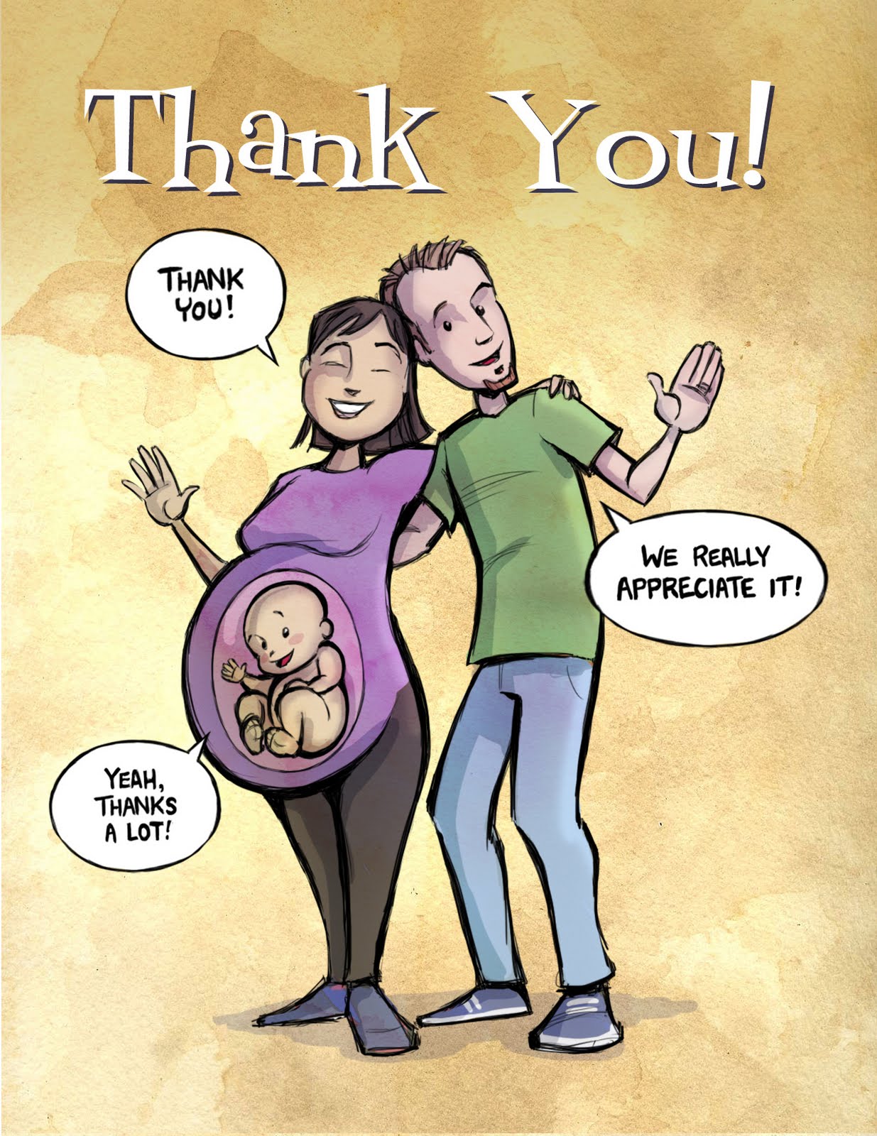 baby shower thank you clipart - photo #25
