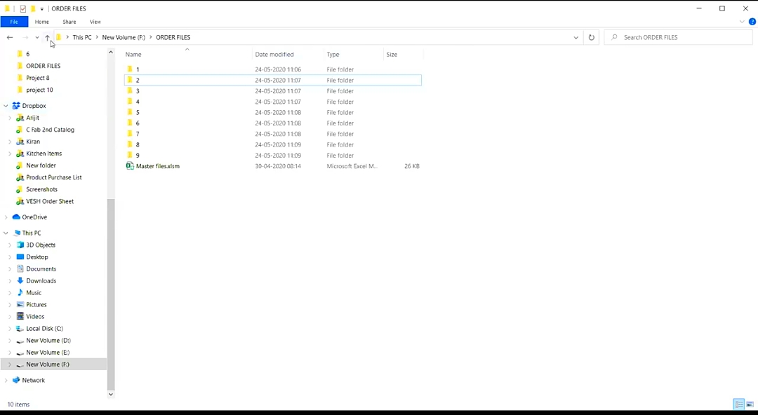 This VBA Function can move 100's of files of a particular extension