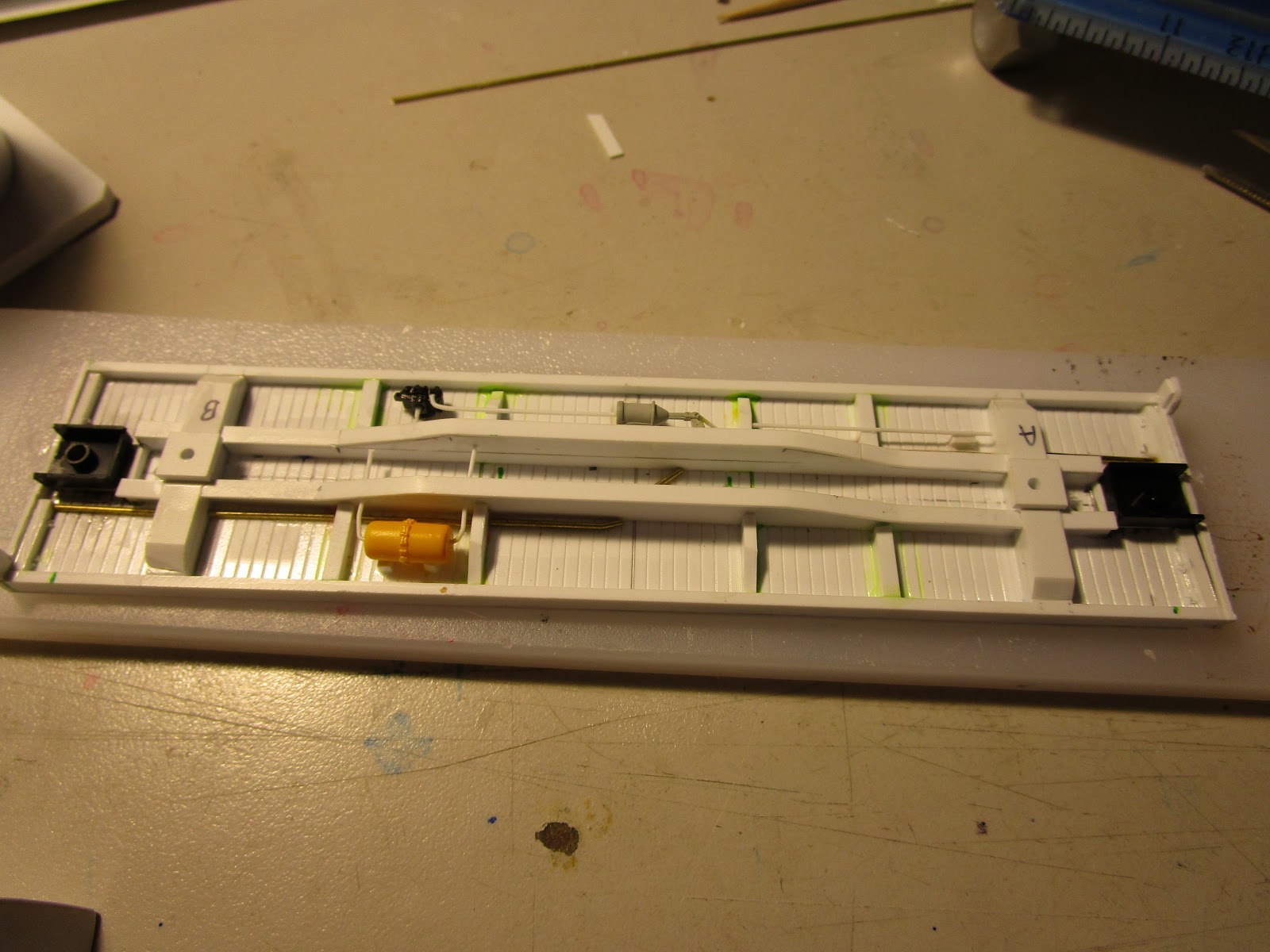 D & H "Colonie Main" layout Scratchbuilding a "butter dish" car Part