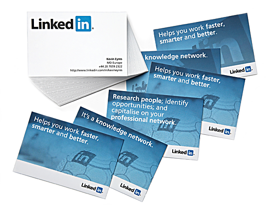 Best Business Cards example For Websites linkedin social network for professionals