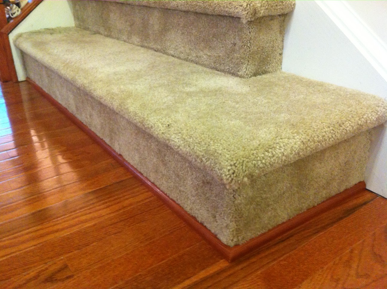 Our 1st New Home: Building a Ryan Homes Milan: Hardwood / Carpet Trim