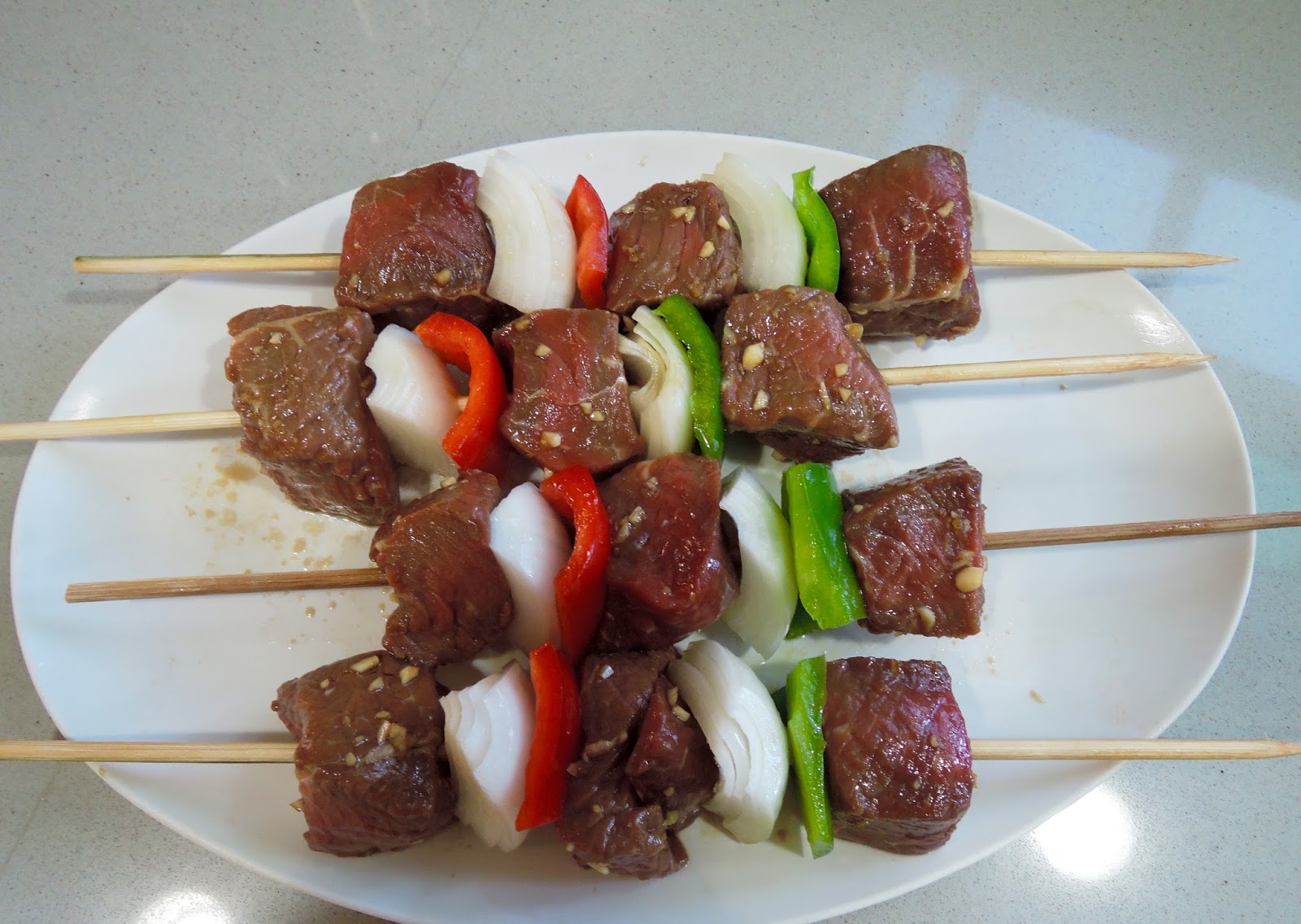 The Briny Lemon Grilled Beef Skewers with Korean Barbecue Sauce