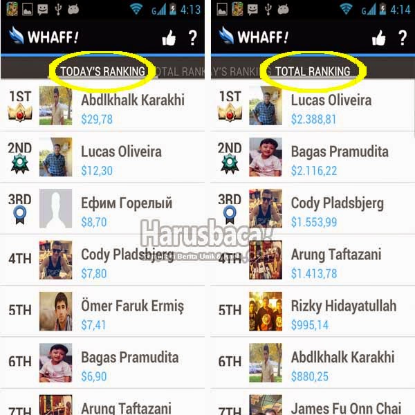 Download Whaff Rewards Aplikasi Android Penghasil Uang