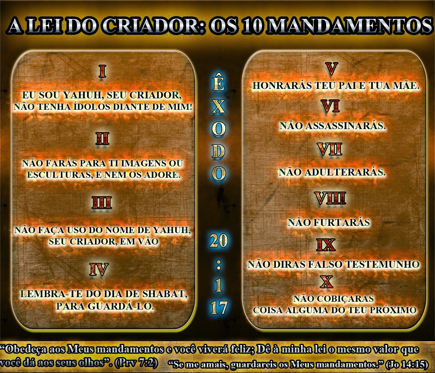 Restaurando Veredas OS 10 MANDAMENTOS A LEI ETERNA DO CRIADOR