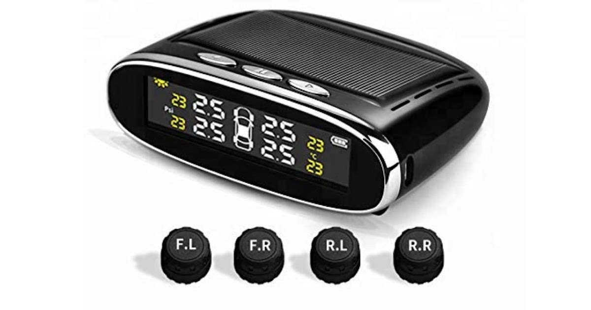 Gadget Review Best Tyre Pressure Monitoring System in India Backber Universal Solar Car Tyre