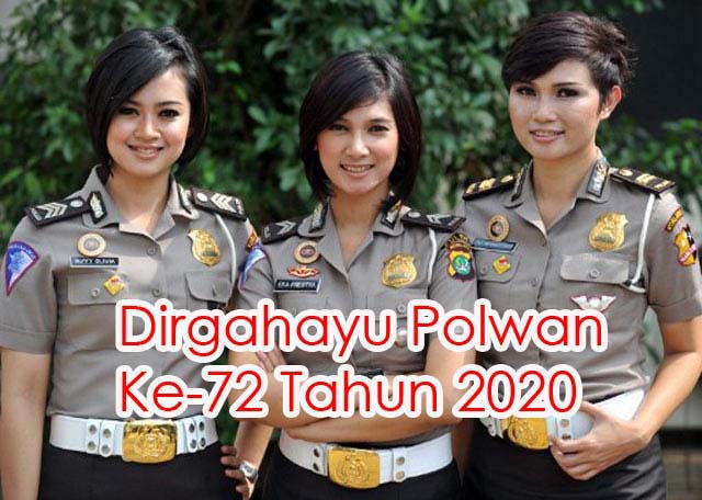 Tema Slogan Logo HUT Polwan RI ke 72 Tahun 2020 Terbaru - Masdinko.Com