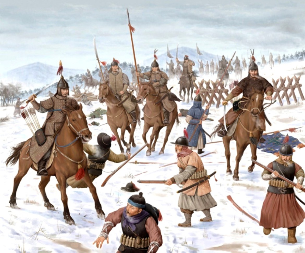 Военные набеги. Монгольские воины Батыя. Воины средневековья. Воин Монгол.