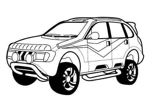 mewarnai gambar mobil terbaru