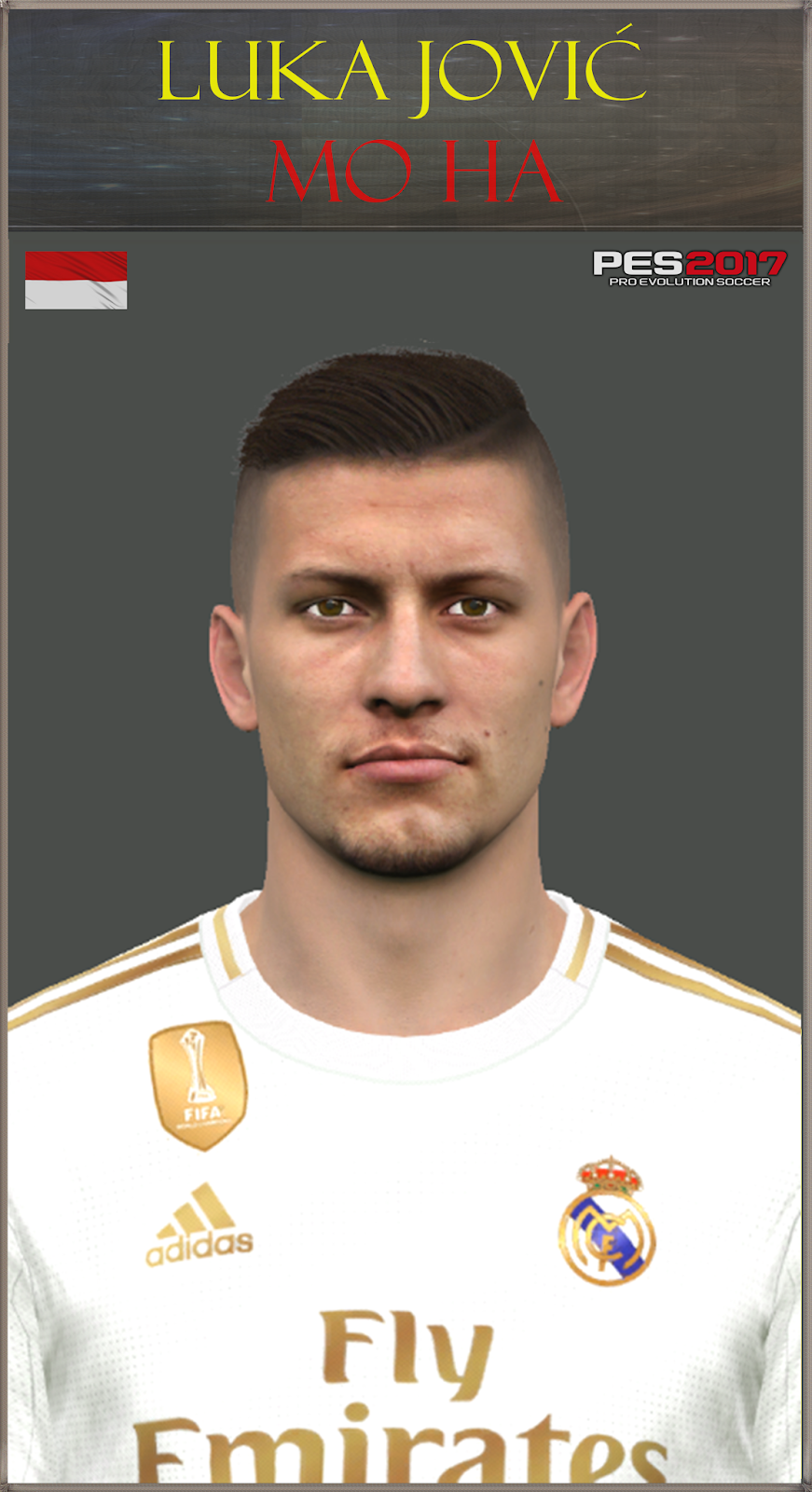 Pes 2017 Faces Luka Jovic By Mo Ha Pes Id Download Gratis Patch Pes Terbaru Dan Terupdate
