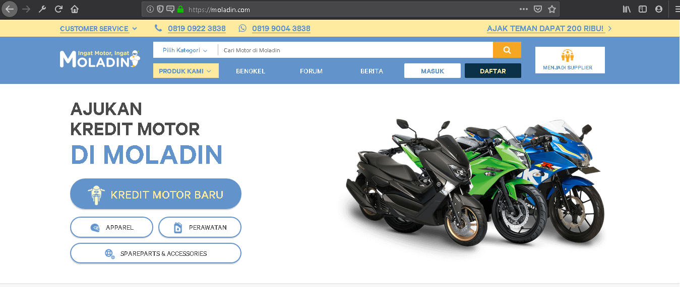 √Inilah 4 Kelebihan Situs Motor Online Moladin Dibandingkan yang Lain
