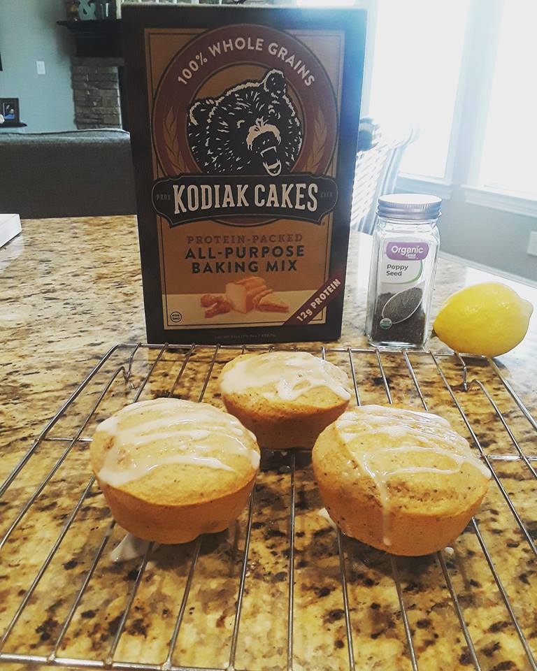 Kodiak Lemon Poppyseed Protein Muffins