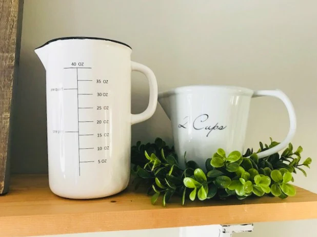 enamelware measuring cup porcelain 2 cups measuring cup