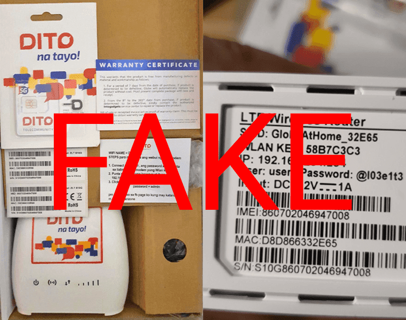 DoItRight Tips on how to spot legit and authorized Globe WiFi modems