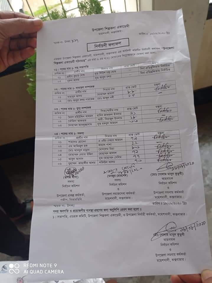 Moheshkhali Shilpakala Academy gets new committee Moheshkhali Shilpakala Academy gets new committee