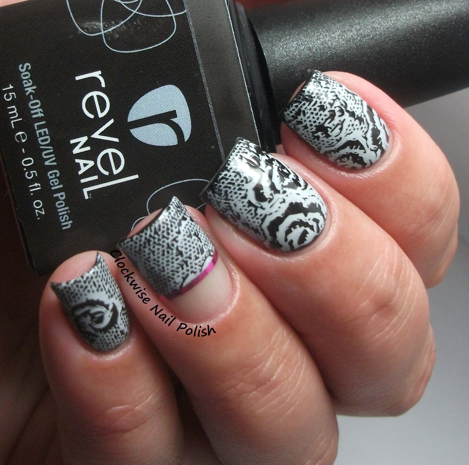 The Clockwise Nail Polish Revel Nail Rebel Review & Lace Nail Art