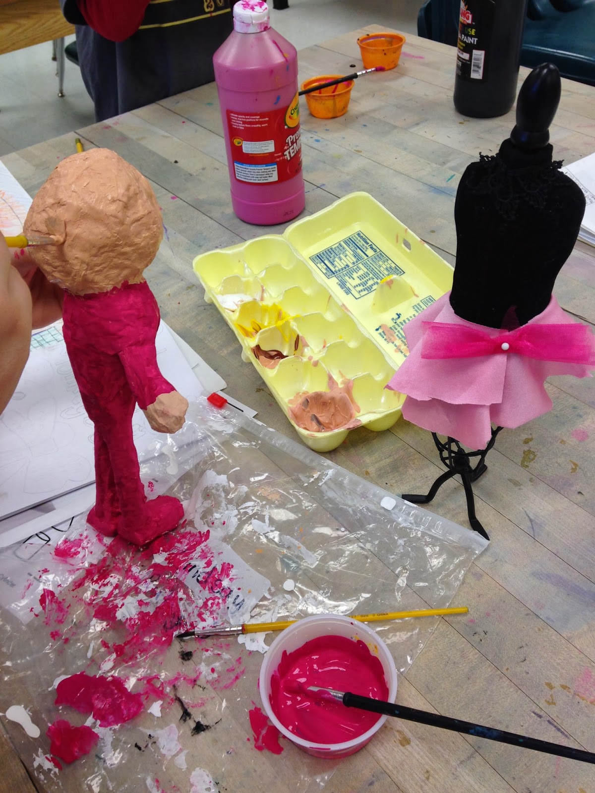 Art Room Blog Advanced Art Club Paper Mache Characters...
