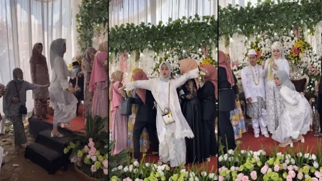 Viral Cewek Berjilbab Joget Heboh Bikin Rusuh Pernikahan
