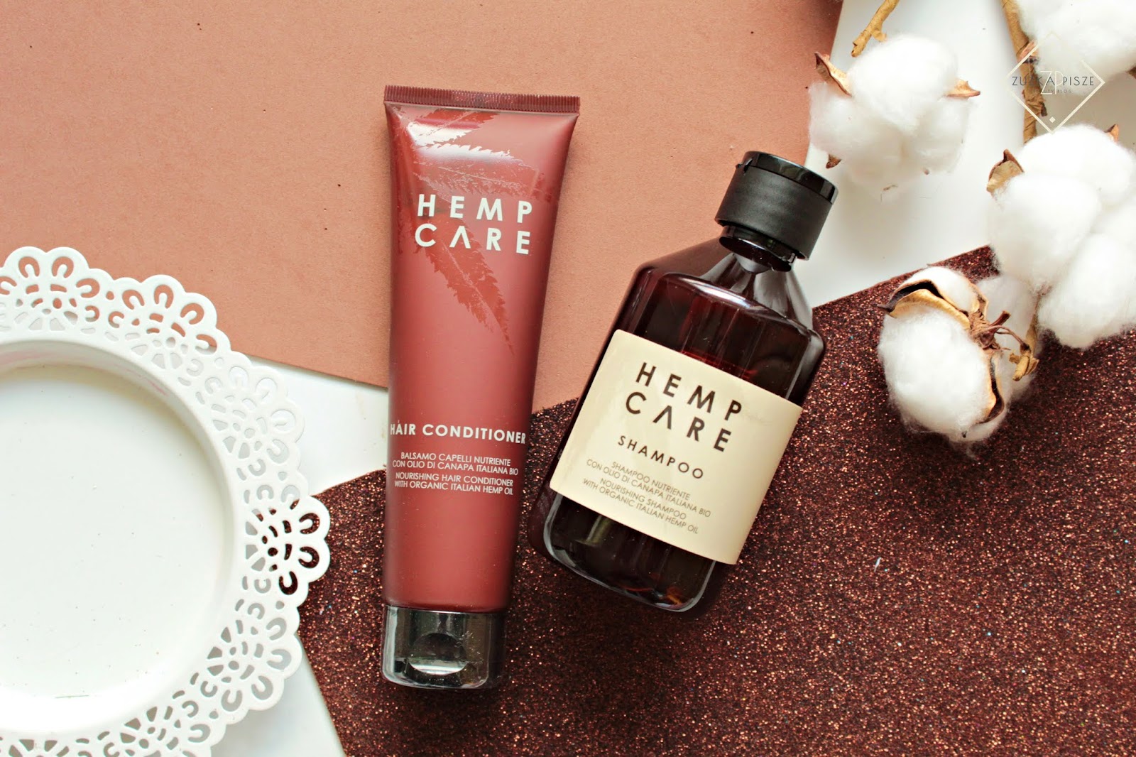HEMP CARE - szampon do włosów i odżywka z organicznym olejem konopnym