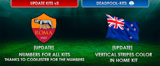 Kits Update v3 As Roma and New Zealand Pes 2013 By Deadpool