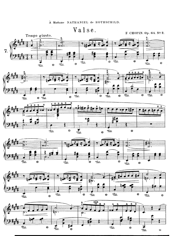 花鳥風月 ワルツ第7番嬰ハ短調Op.642