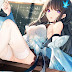 Anime Girl Sitting on a School Desk