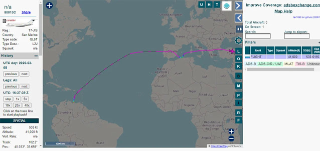 Alex Saab - El plan de vuelo del T7-JIS Alex Saab - El plan de vuelo del T7-JIS